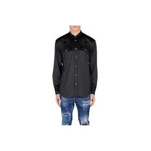 Dsquared2 Stijlvolle Overhemden , Black , Heren , Maat: XL