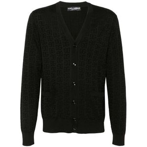 Dolce & Gabbana, Heren, Truien, Zwart, Maat: XL
