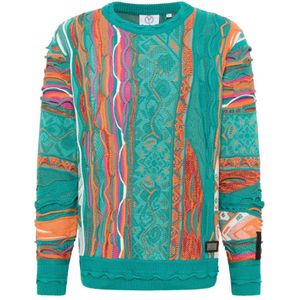 Carlo Colucci, Heren, Truien, Veelkleurig, Maat: L Leer,