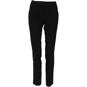 Dolce & Gabbana, Dames, Broeken, Zwart, Maat: 3XS Wol,
