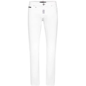 Philipp Plein, Heren, Jeans, Wit, Maat: W30 Denim,