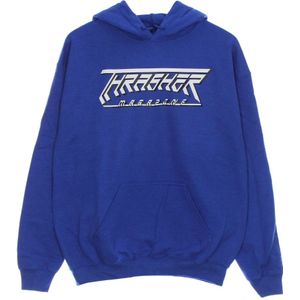Thrasher, Heren, Sweatshirts & Hoodies, Blauw, Maat: S Katoen,