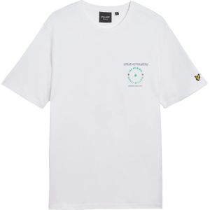 Lyle & Scott - Athletic Graphic T-Shirt - Wit - Katoen - Korte Mouwen