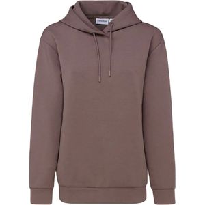 Calvin Klein, Dames, Sweatshirts & Hoodies, Bruin, Maat: 2XS Katoen,