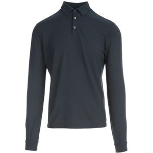 Zanone, Heren, Tops, Blauw, Maat: 4XL Katoen,