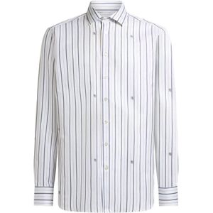 Etro, Heren, Overhemden, Wit, Maat: L