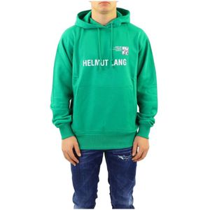 Helmut Lang, Heren, Sweatshirts & Hoodies, Groen, Maat: M