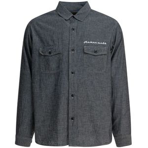 Human Made, Heren, Overhemden, Grijs, Maat: 2XL Katoen,