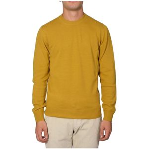 Alpha Studio, Heren, Truien, Geel, Maat: 2XL Wol,