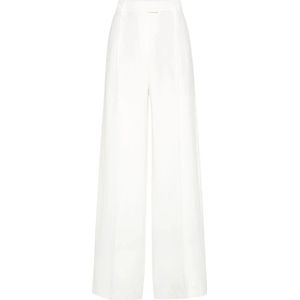Brunello Cucinelli, Dames, Broeken, Wit, Maat: M Zijde,