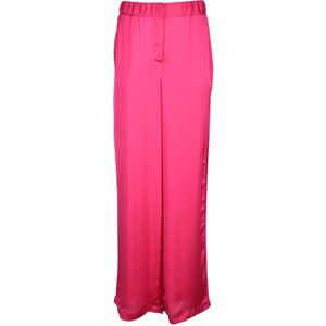 Simona Corsellini, Dames, Broeken, Roze, Maat: L Poliester,