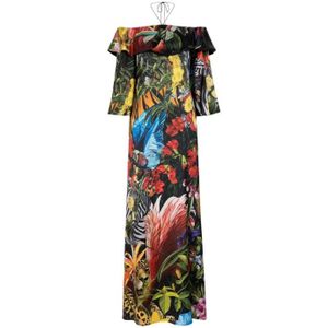Roberto Cavalli, Dames, Jurken, Veelkleurig, Maat: XS