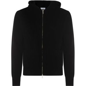 Lardini, Heren, Sweatshirts & Hoodies, Zwart, Maat: S Wol,