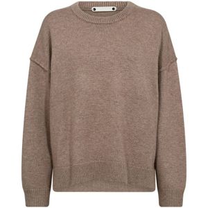 Co'Couture, Dames, Truien, Bruin, Maat: XS Wol,