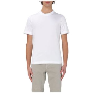 Brunello Cucinelli, Heren, Tops, Wit, Maat: L