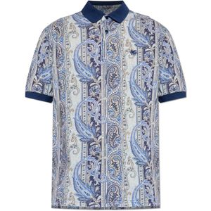 Etro, Heren, Tops, Blauw, Maat: L Katoen,