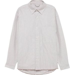 Amish, Heren, Overhemden, Beige, Maat: XS Katoen,