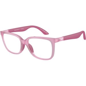 Emporio Armani - Optical Frame - Opaline Roze - Unisex - 47 mm