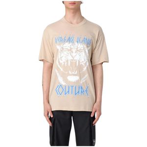 Versace Jeans Couture, Heren, Tops, Beige, Maat: XS