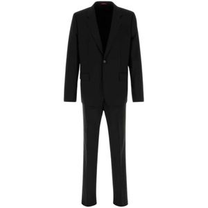 Gucci, Heren, Pakken, Zwart, Maat: L Wol,