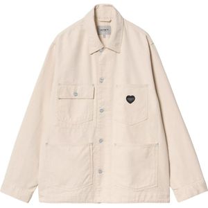 Carhartt Wip - Drewe Chore Jacket - Tussenjas - Crèmewit - Katoen, 4 Klepzakken, Verstelbare Taille