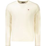 Napapijri - Witte Wol Heren Trui - Lange Mouwen - Ronde Hals