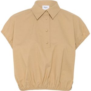 Saint Tropez, Dames, Blouses & Shirts, Beige, Maat: XL