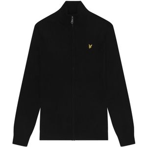 Lyle & Scott, Heren, Truien, Zwart, Maat: S Wol,