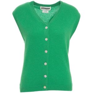 Crush, Dames, Truien, Groen, Maat: L Kasjmier,