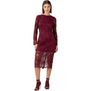 Kocca, Dames, Jurken, Rood, Maat: M Leer,