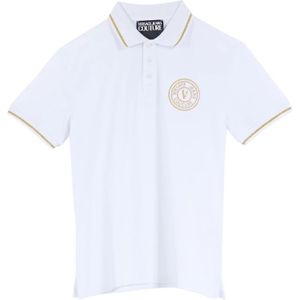 Versace Jeans Couture, Heren, Tops, Wit, Maat: 2XL Katoen,