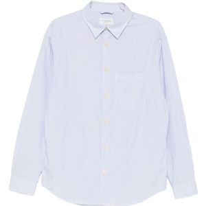 Tintoria Mattei 954, Heren, Overhemden, Blauw, Maat: S