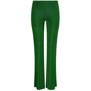 Nicowa - Carowi Lamé-Jersey - Broek - Groen - Flared Snit