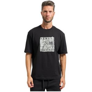 Armani Exchange, Heren, Tops, Zwart, Maat: XL Katoen,