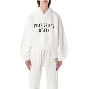 Fear Of God, Dames, Sweatshirts & Hoodies, Wit, Maat: M Katoen,
