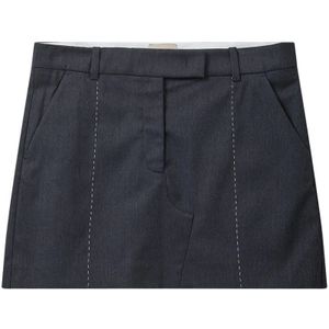 The Garment, Dames, Rokken, Blauw, Maat: 2XS Viscose,