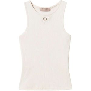 Twinset, Dames, Tops, Roze, Maat: L