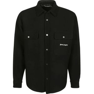 Palm Angels, Heren, Jassen, Zwart, Maat: S
