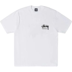 Stüssy, Heren, Tops, Wit, Maat: M Katoen,
