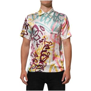Dolce & Gabbana, Heren, Overhemden, Veelkleurig, Maat: M Zijde,