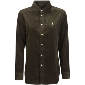 Ralph Lauren, Dames, Blouses & Shirts, Groen, Maat: 2XS Katoen,