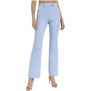 Courrèges, Dames, Broeken, Blauw, Maat: XS Leer,