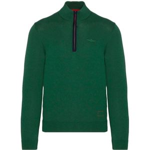 Aeronautica Militare, Heren, Blouses & Shirts, Groen, Maat: S Katoen,