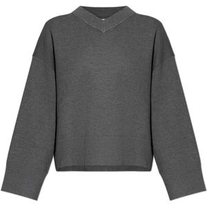 Samsøe Samsøe, Dames, Truien, Grijs, Maat: XS Viscose,