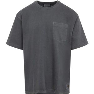 Carhartt Wip, Heren, Tops, Zwart, Maat: M Katoen,