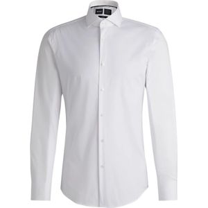 Hugo, Heren, Overhemden, Wit, Maat: 5XL Katoen,