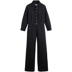 Levi's, Dames, Jumpsuits & Playsuits, Zwart, Maat: S