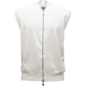 Alpha Studio, Heren, Jassen, Wit, Maat: L Katoen,