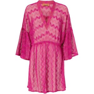Missoni, Dames, Jurken, Roze, Maat: XS Viscose,