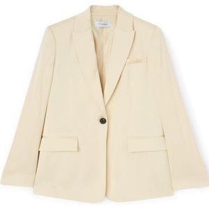 Motivi, Dames, Jassen, Beige, Maat: S Satijn,